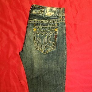 MEK Distressed Bootcut Jeans "Mykonos" 34 x 34